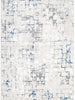 Amalfi Modern Distressed Lines Blue Multi Rug - AMAL04