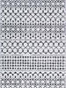 Bergen Repeats Black and White Rug