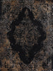 Brooklyn Distressed Medallion Gold Rug