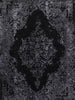 Brooklyn Distressed Medallion Silver Rug