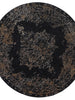 Brooklyn Distressed Medallion Gold Round Rug