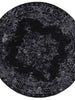 Brooklyn Distressed Medallion Silver Round Rug