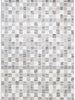 Dorado Grey Beige Checkered Rug - D004