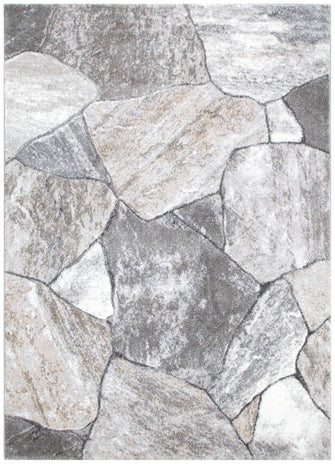 Dorado Grey Beige Sandstone Rug - D006