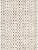 Mila Monochrome Squares Brown and Cream Rug - MIL3