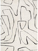 Mila Modern Lines Cream and Black Rug - MIL6