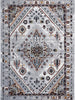 Oporto Santos Grey & Rust Traditional Soft Rug