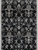 Oporto Rizhao Black & Cream Contemporary Soft Rug