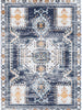 Provence Sunburst Dark Blue & Cream Rug