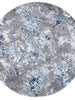 Provence Bayonne Grey & Blue Abstract Round Rug
