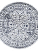 Provence Marseille Ivory & Blue Round Rug