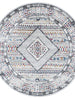 Provence Toulon Grey Tribal Round Rug