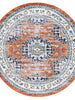 Provence Cannes Orange Transitional Round Rug