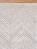 Tender Chevron Beige Shag Rug