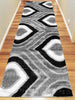 Luxury Shaggy 1204 Grey Hallway Runner