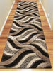 Luxury Shaggy 5328 Brown Hallway Runner