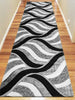 Luxury Shaggy 5328 Grey Hallway Runner