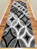 Luxury Shaggy 6048 Grey Hallway Runner