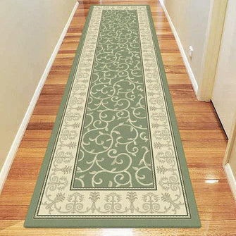 Castle 7653 Green Hallway Runner