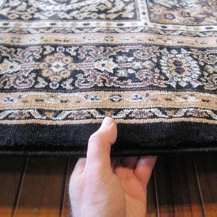 Castle Hall Rug Castle 7654 Black Hallway Runner– Rug Tribe