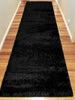 Soft Shaggy 1001 Black Hallway Runner